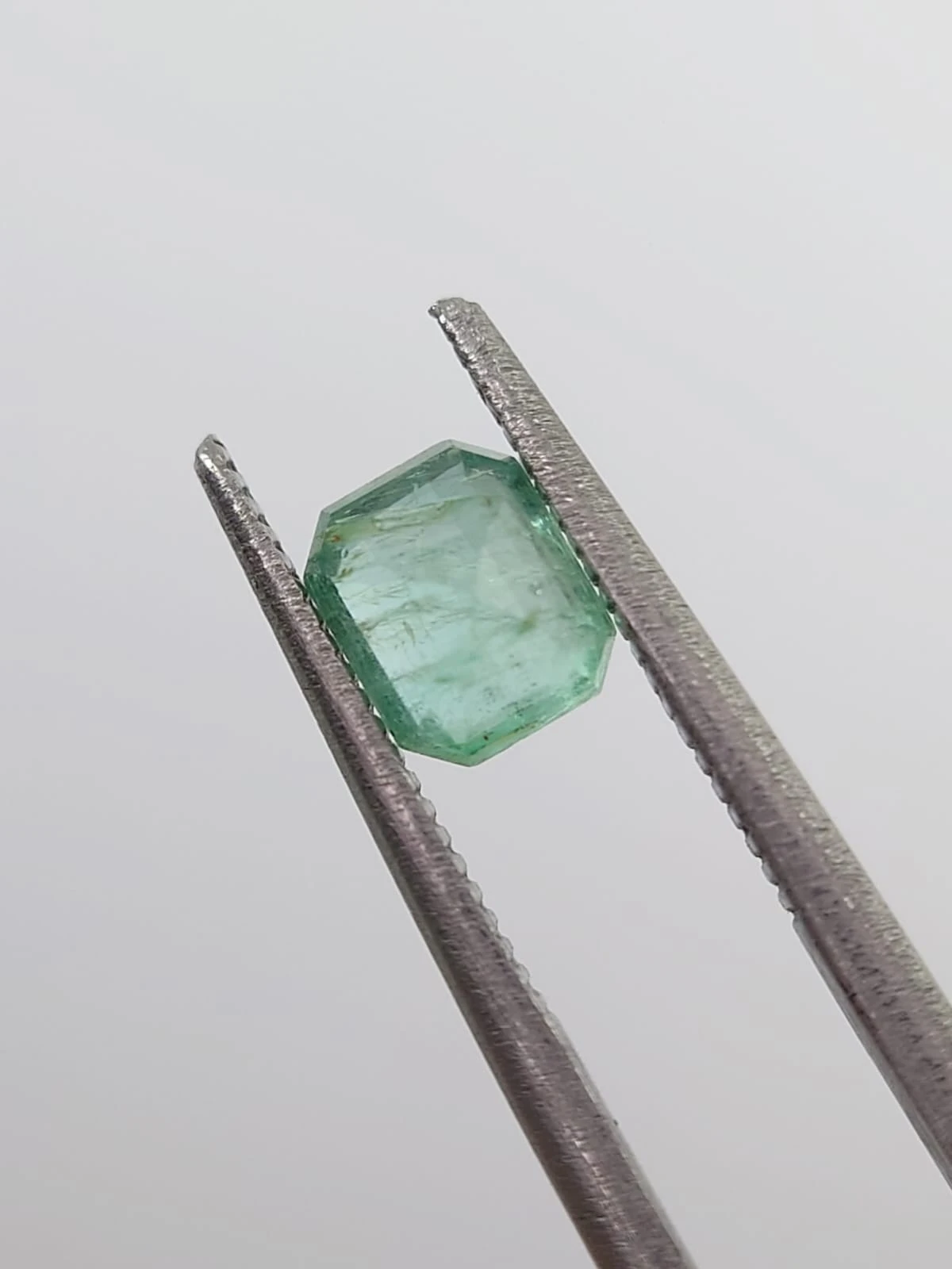 0.75ct Natural Emerald Octagon Shape Loose Gemstone from Panjshir Afghanistan — view 3